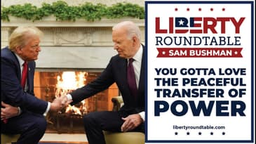 YOU GOTTA LOVE THE PEACEFUL TRANSFER OF POWER