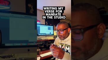 Writing My Verse For Mandate In The Studio
