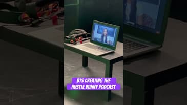 BTS view 👀 creating a top podcast #theplug #podcast #hustlebunny