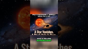 Massive Star Disappeared and Left a Black Hole Behind #Astronomy #Shorts