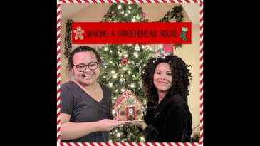 Vlogmas Day #2 Making a Gingerbread House ft. Phoebe