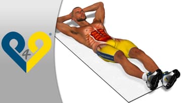 Esercizio Addome basso Battito alternato gambe