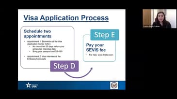 Session on Applying for a U.S. Student Visa