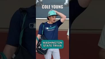 WASHINGTON STATE TRIVIA With Top Mariners Prospect 👀 #mlb #baseball #mariners #trivia
