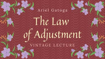 The Occult Law of Adjustment: Tune Your Desire In - Vintage Lecture