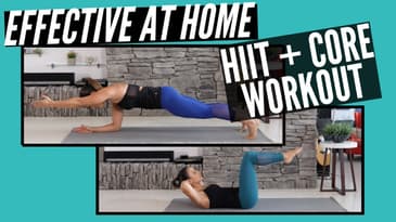 Effective At Home HIIT + Core Workout
