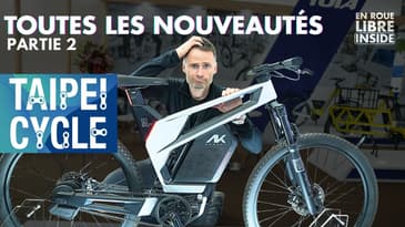 TAIPEI CYCLE SHOW PART 2 - VÉLO EN IMPRESSION 3D TITANE, MULET 32/29, RAYONS DE ROUES EN TISSUS,