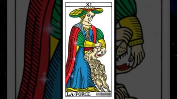 XI. The Strength Card (Marseille Tarot)