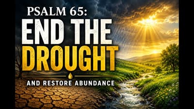 END THE DROUGHT: Psalm 65 for Overflowing Blessings