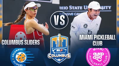 Columbus Sliders vs Miami Pickleball Club at 2026 MLP Columbus   Group Play Day 1
