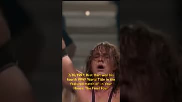 2/16/97 Bret Hart won his 4th WWF World Title in the featured match of In Your House: The Final Four