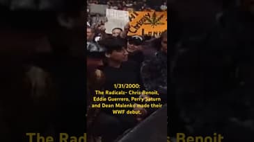1/31/2000 The Radicalz Chris Benoit, Eddie Guerrero, Perry Saturn, Dean Malenko debuted in WWF #wwe