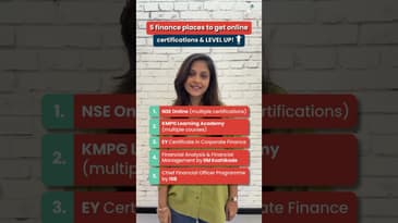 5 Finance Institutions for getting Online Certifications #shorts