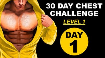30 DAY CHEST challenge Day 1  - Level 1 🟡 Home workout #p4p