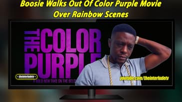 Boosie Walks Out Of Color Purple Movie Over Rainbow Scenes