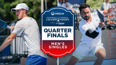 Hunter Johnson v Noe Khlif at the Veolia Pickleball National Championships