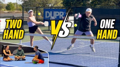 Which is better? Two-handed backhand vs One-handed backhand