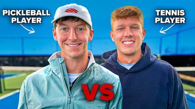 College Tennis Player vs 5.0 Pickleball Player