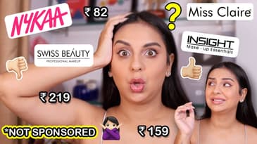 I Buy The Cheapest Makeup From Nykaa | HONEST REVIEWS | Aanam C