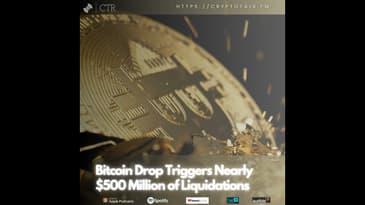 #Bitcoin Drop Triggers Nearly $500 Million of Liquidations