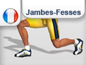 Exercice des jambes et fessier - Fentes (gym)