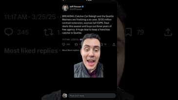 MARINERS EXTEND CAL RALEIGH #mlb #baseball #mariners