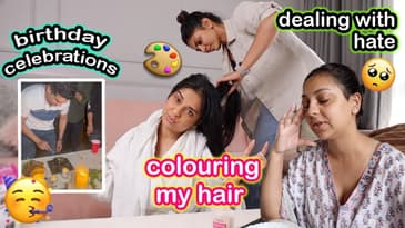 Colouring my hair!!! Birthday Celebrations, Internet Trolls, Insomnia | Days In My Life | Aanam C
