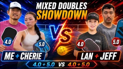 Can a 5.0 Girl Drag a 4.0 Dude to a Win in Mixed Doubles?