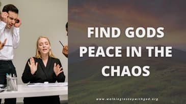 Find God's Peace In The Chaos #FindingPeace #GodsPeace #InnerPeace #PeaceAmidstChaos