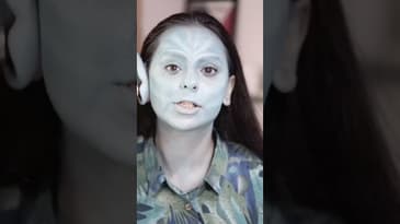 Full pagalpan BTS from the #avatar makeup video! #shorts #ashortaday #makeupshorts