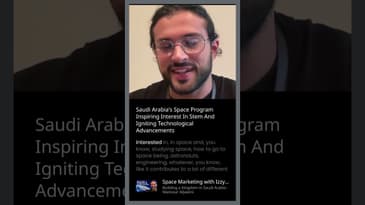 Inspiring #space in Saudi Arabia - Interview w/ Izzy-  #spaceeconomy  #podcast #spaceindustry