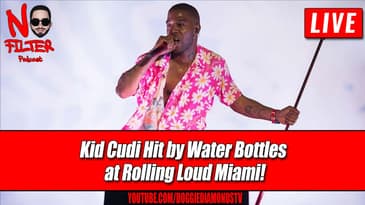 Kid Cudi Hit by Water Bottles at Rolling Loud Miami!