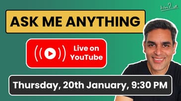 Ask Me Anything! | YouTube LIVE with Ankur Warikoo | Personal Finance, Career and Life!