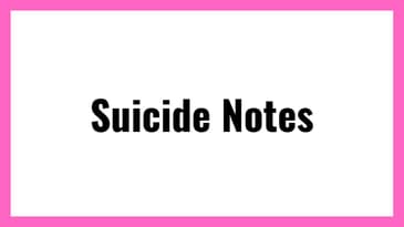 Suicide Attempt Survivors Discuss Suicide Notes