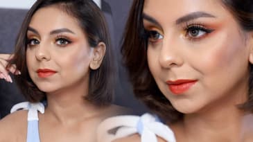 Fall Makeup Tutorial For Indian Skin Tone | Sunset Eyes 🌅