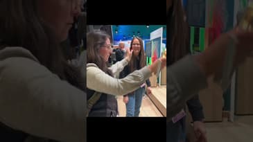 Joy conducts a digital orchestra at @CES #ces #ces2024 #vegas