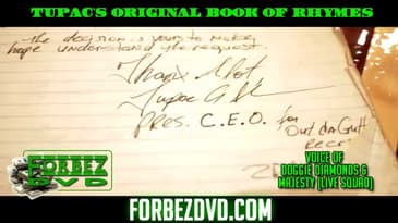 Tupac's Original Book Of Rhymes (Video Of One Of Them)