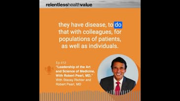 A clip from today's episode with Dr. Robert Pearl, M.D. #healthcarepodcast