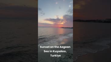 Unreal Sunset in Kuşadası 🇹🇷 | Turkey’s Hidden Coastal Paradise #kusadası #shorts  #Turkiye #sunset