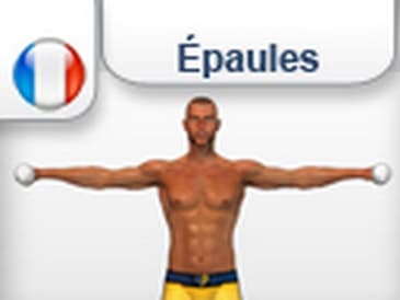 Elevation laterale des bras avec halteres (exercice musculation les epaules)