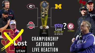 Instant Reaction to College Football Conference Championship Saturday With TCU, Michigan, UGA