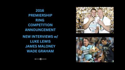 SHARKCAST: 2016 Premiership Rings Competition: Chats with Luke Lewis, James Maloney and Wade Graham