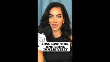 Disclose this one thing immediately on a date