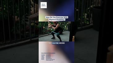 How Do You Exercise With Physical Disability? #exercise #youtubeshorts #shorts