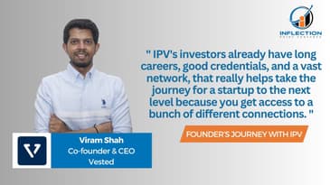 Viram Shah | Co-Founder & CEO | Vested | On his fundraising journey with Inflection Point Ventures