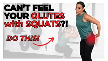 Not feeling your glutes during squats? DO THIS!