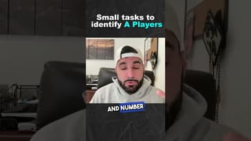 Small tasks to Identify A Players