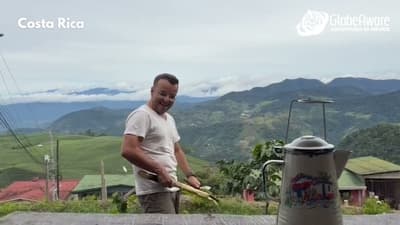 He stole that sugarcane!?😆 Costa Rica with Globe Aware