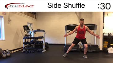 Side Shuffle follow-along exercise - Legs & Cardio | Chris Janke-Bueno
