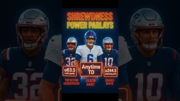 Shrewdness MNF Power Parlay! #MNF #NFL #sportsbetting #Giants #Patriots